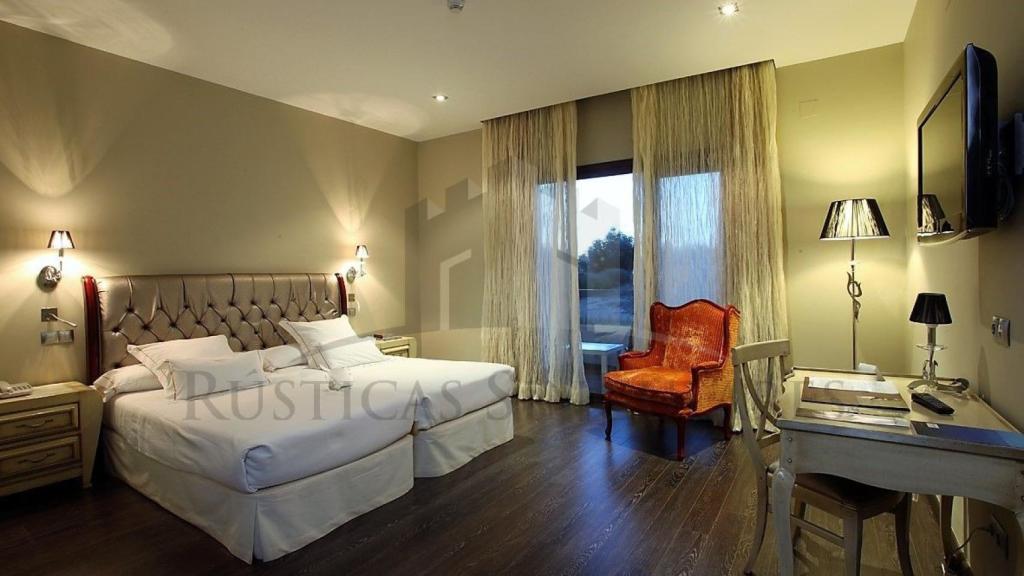 El interior de una de las 30 habitaciones. Foto: Rústicas Singulares.