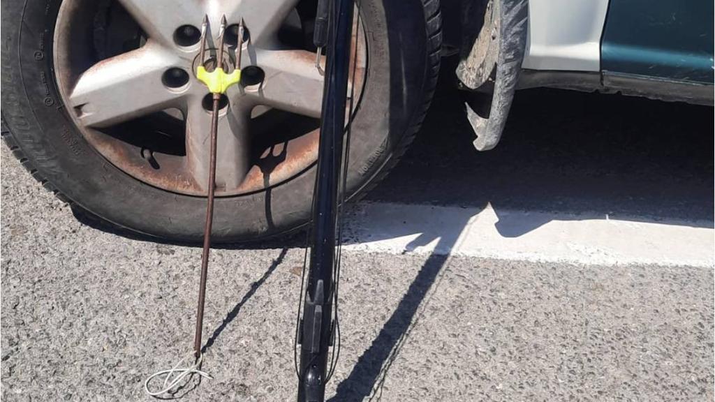 Instrumentos incautados por la Guardia Civil.