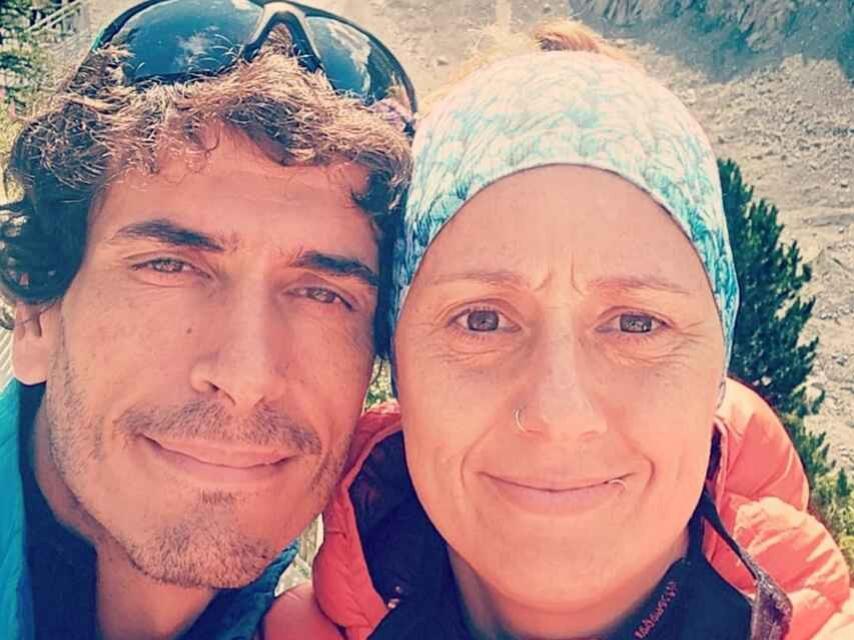 Elia y su marido, grandes amantes del deporte.