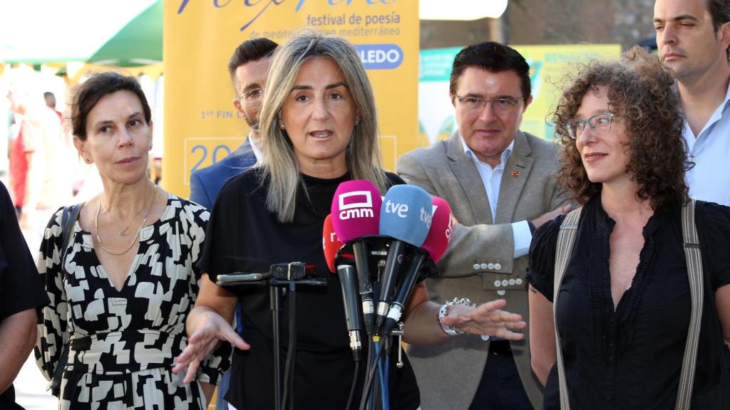 La alcaldesa de Toledo, Milagros Tolón, en la inauguración del festival