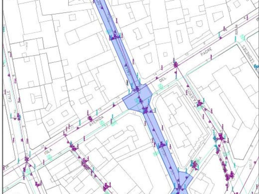 Cortes de circulación en la calle Lope de Vega de León