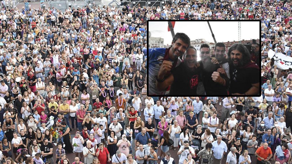 Los pregoneros y una Plaza Mayor de Valladolid abarrotada