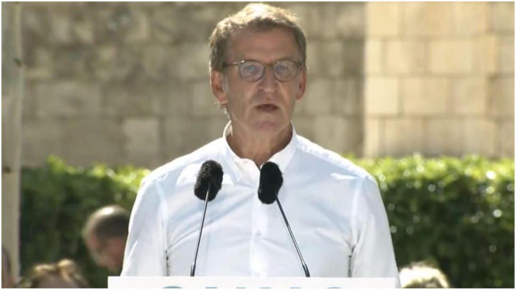 Feijóo en el inicio del curso político en Alcalá de Henares.