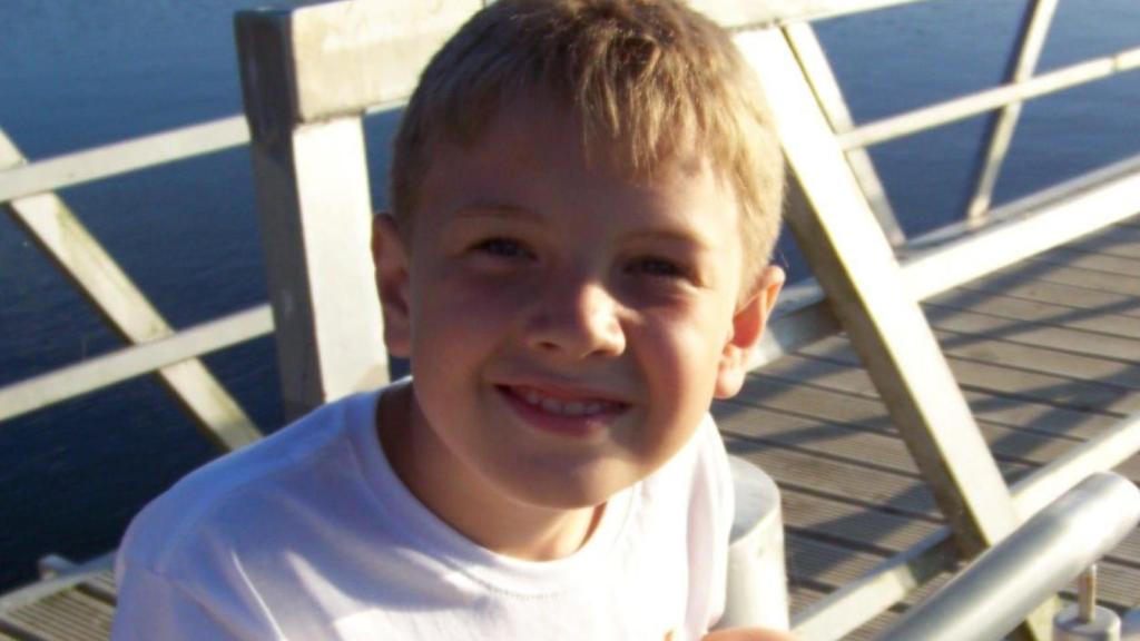 Evgenii, en la imagen con ocho años, pasa sus veranos en Valdoviño (A Coruña)