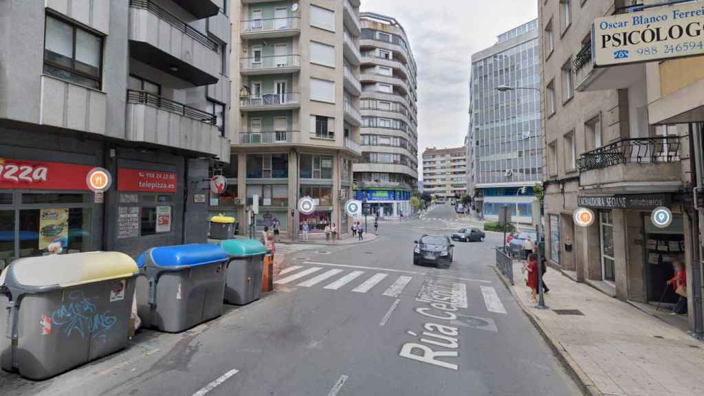 Calle Celso Emilio Ferreiro, en Ourense.