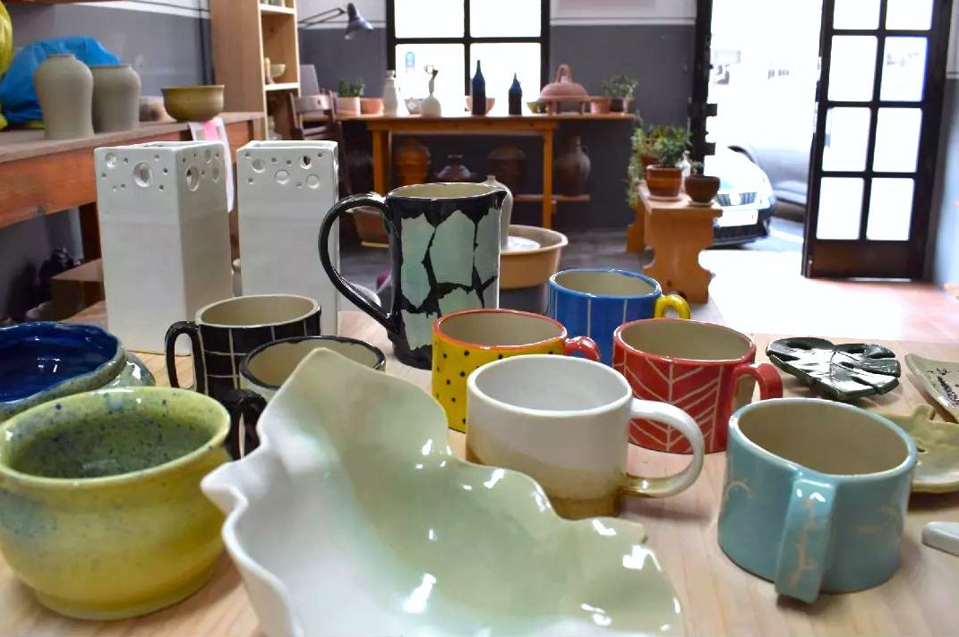 Piezas creadas por alumnos de Alén das Olas. Foto: Cedida