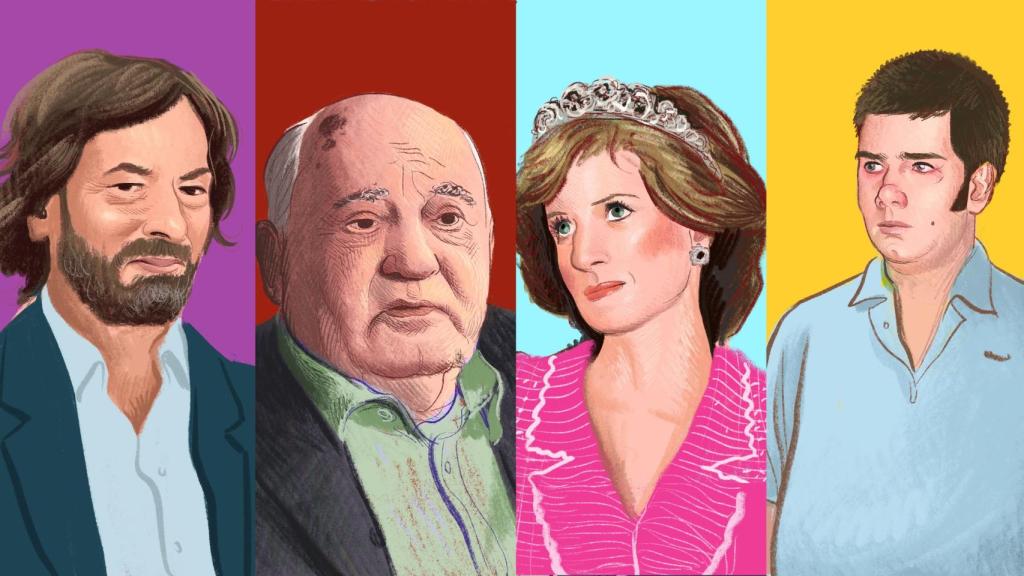 Santiago Pedraz, Mijail Gorbachov, lady Di y Juan Urdangarin.