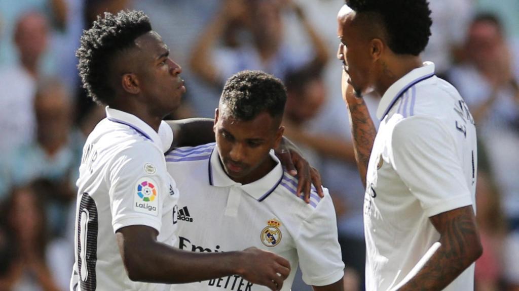 Vinicius Júnior, Rodrygo Goes y Eder Militao