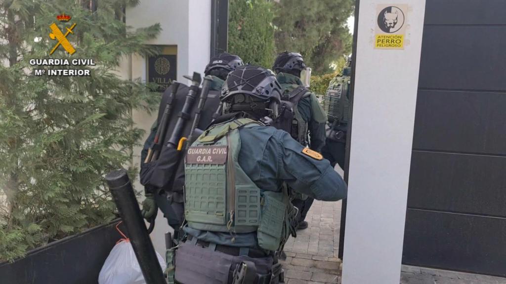 Un fragmento de uno de los registros en Málaga.