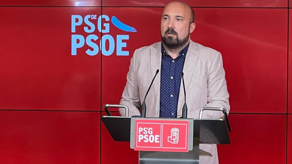 El secretario de organización, José Manuel Lage Tuñas, en rueda de prensa.