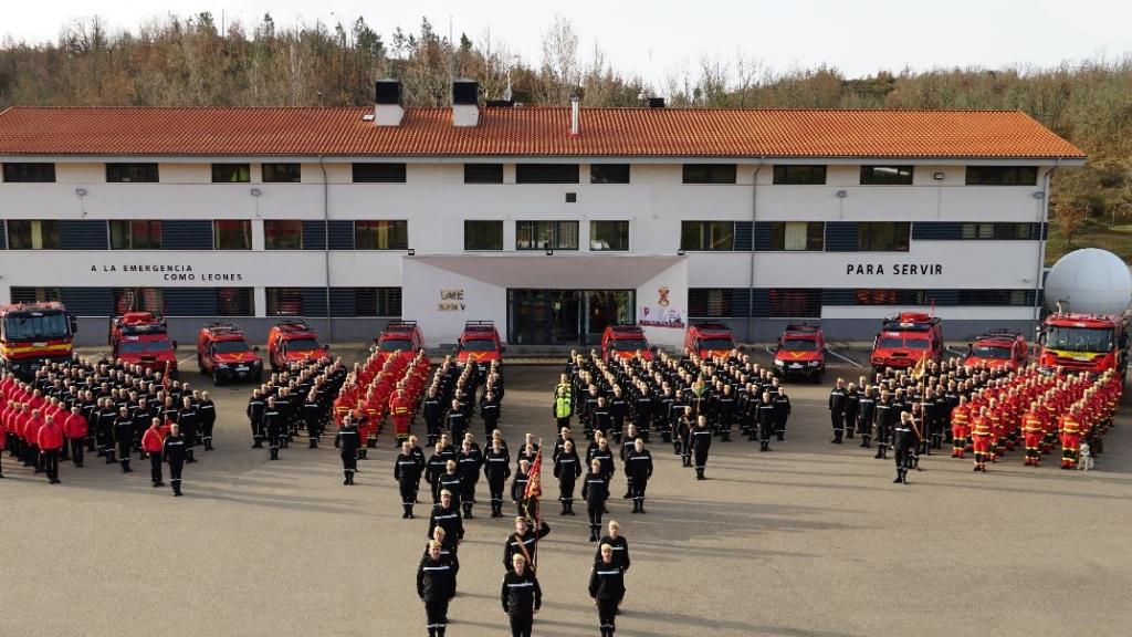 Quinto Batallón de Intervención de la UME en la base Conde de Gazola