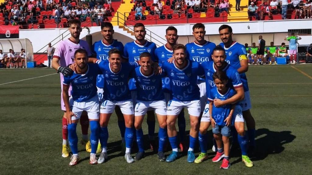 Once inicial del Socuéllamos en Montijo. Foto: Yugo Socuéllamos