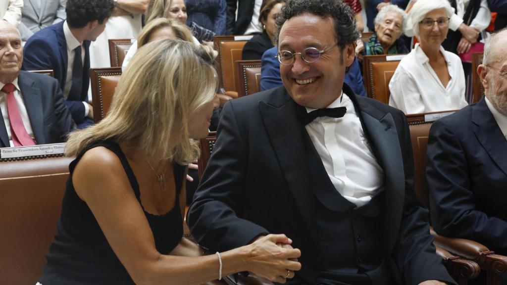 La vicepresidenta segunda del Gobierno, Yolanda Díaz, en la toma de posesión del fiscal general./