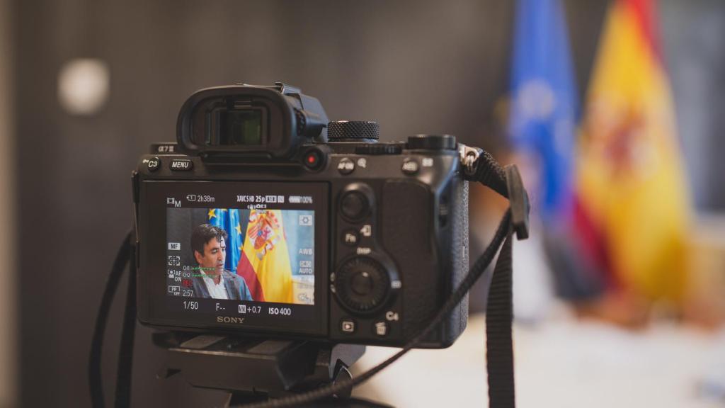 Gonzalo García Andrés, secretario de Estado de Economía y Apoyo a la Empresa, durante la entrevista.