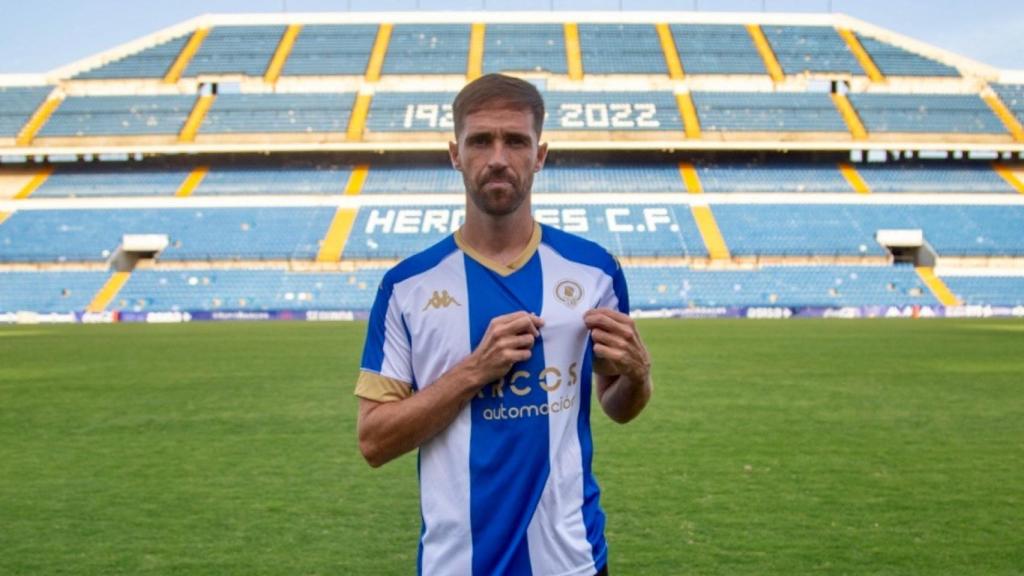 El jugador, en su presentación.