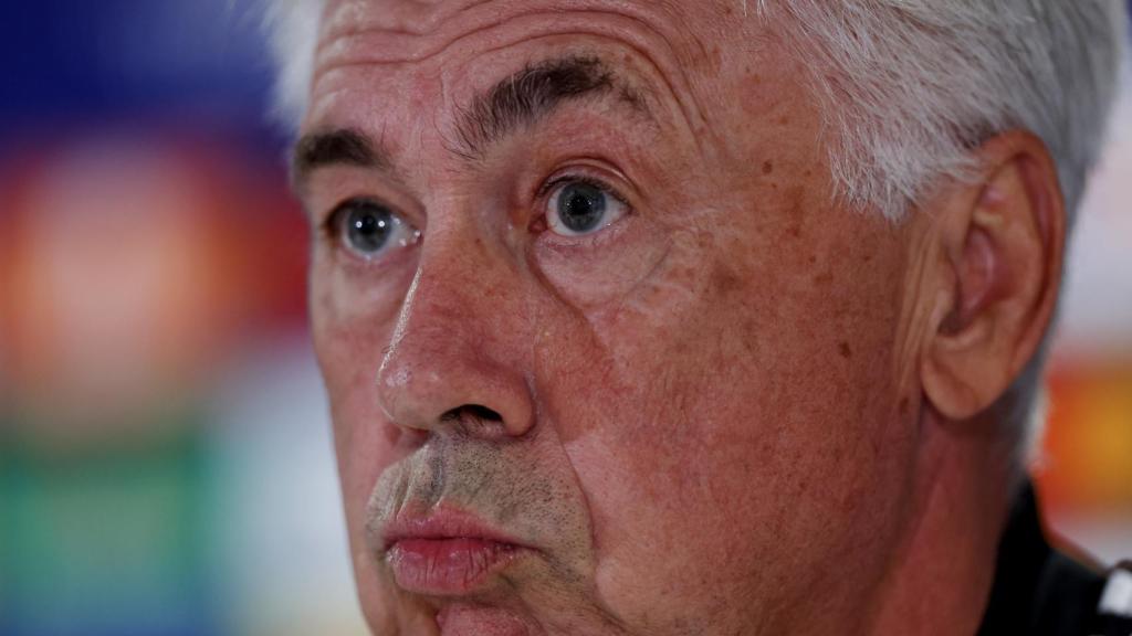 Carlo Ancelotti, en rueda de prensa de la Champions League 2022/2023