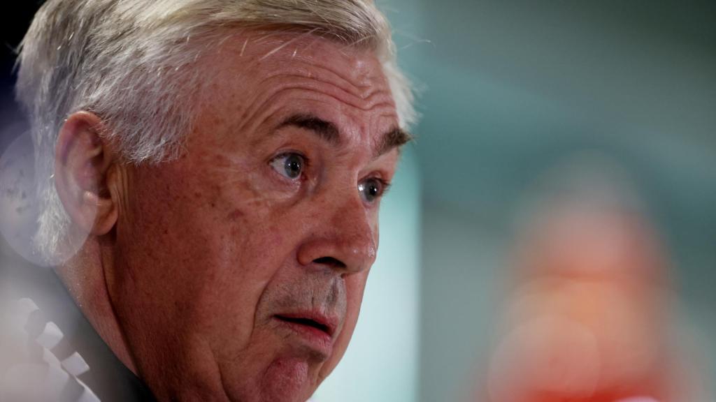 Carlo Ancelotti, en rueda de prensa de la Champions League 2022/2023