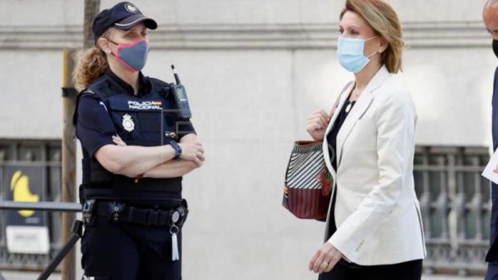 Cospedal,  acude a declarar como investigada a la Audiencia Nacional el 29 de junio de 2021 ./