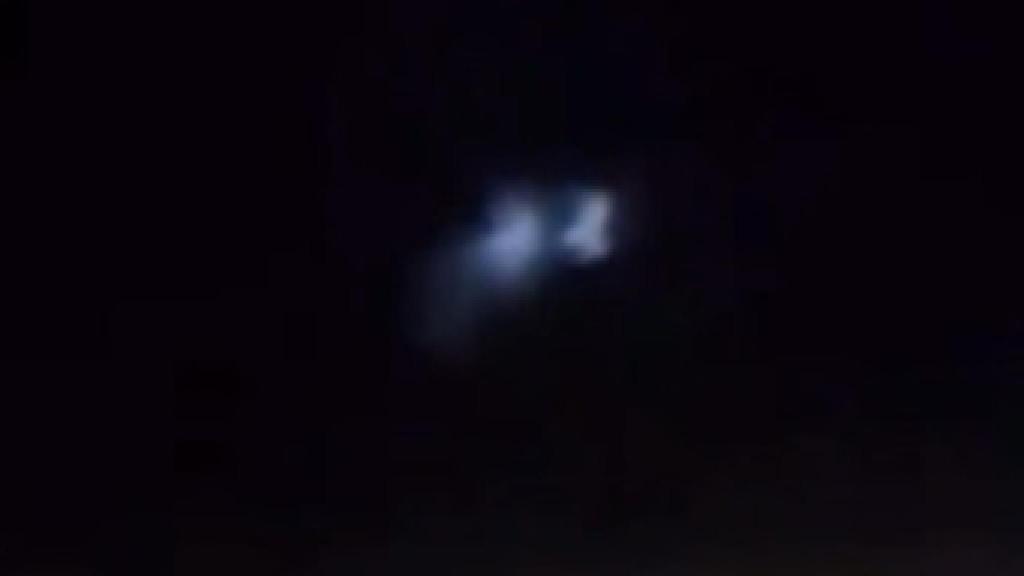 Fragmento de vídeo donde se aprecian estas luces.