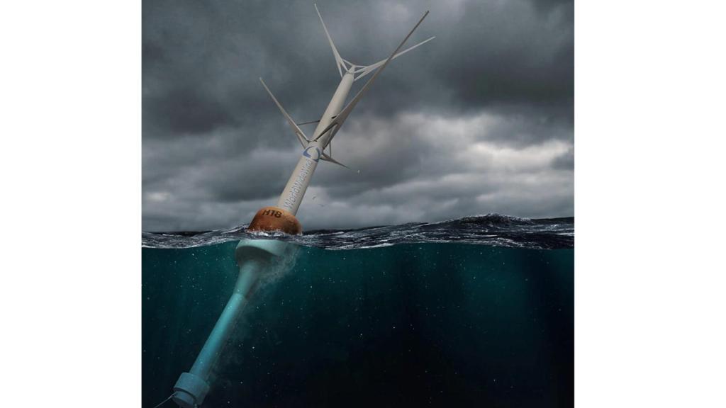 Aerogenerador eólico de eje vertical flotante