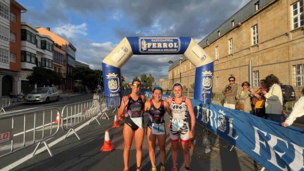 Pena, Guisande y Gontán conformaron el podio femenino