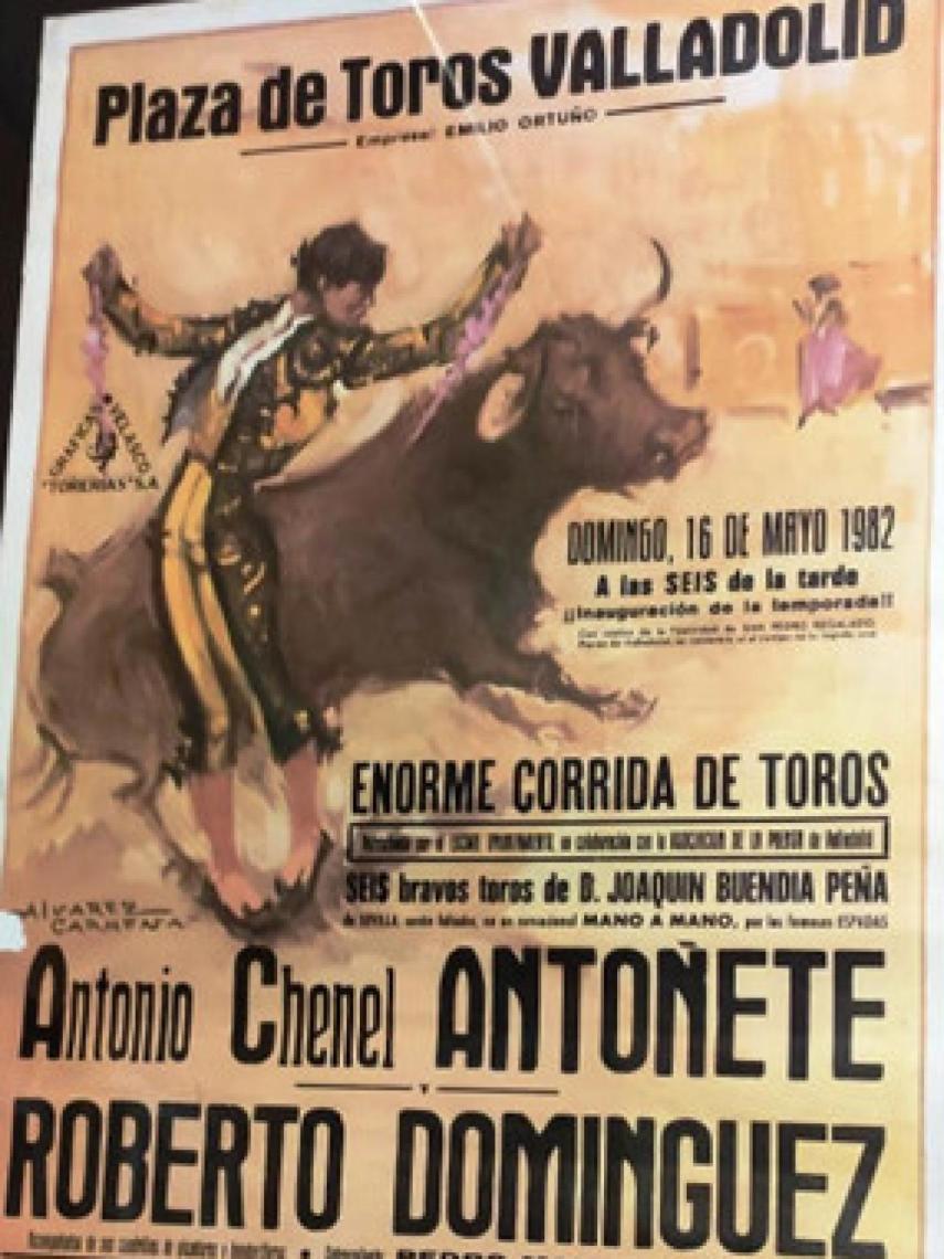 Cartel de 1982 en el mano a mano de Antoñete y Domínguez