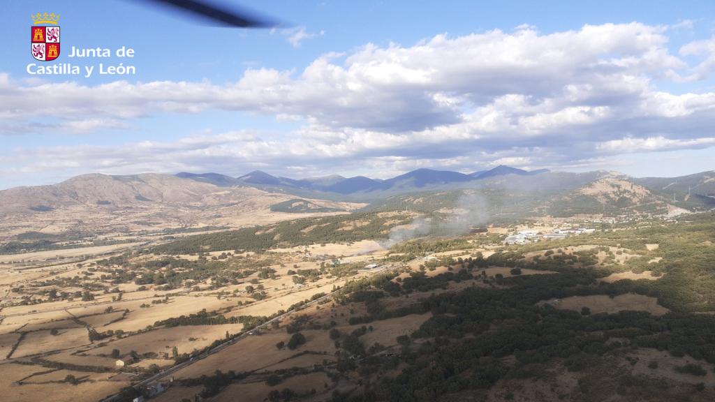 Incendio en El Espinar