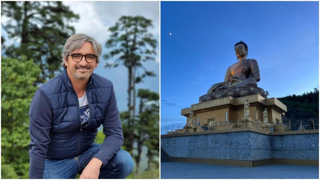 El cirujano coruñés Diego González Rivas en Bután