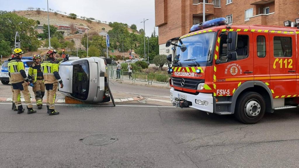 Imagen del suceso en la calle Morena