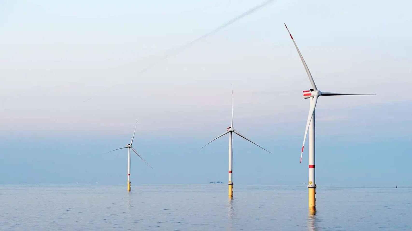 Turbinas de parque eólico marino