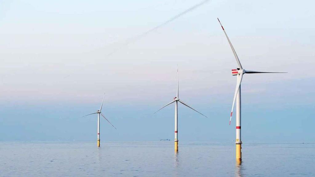 Turbinas de parque eólico marino