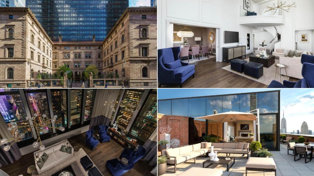 Diferentes estancias del hotel y la 'suite' en la que se alojó Rafa Nadal.