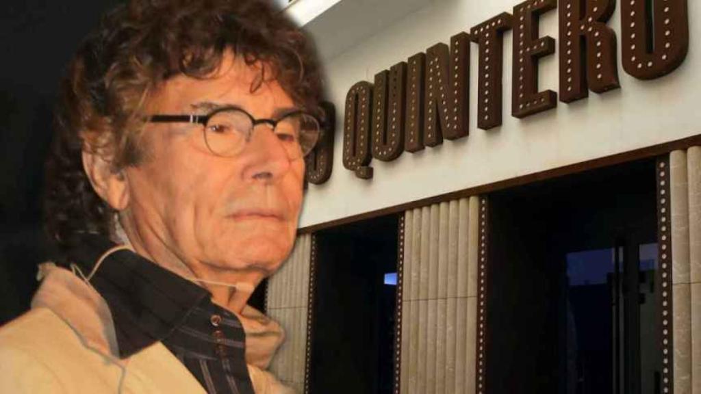 Jesús Quintero junto al que fuera su teatro en un montaje de EL ESPAÑOL.