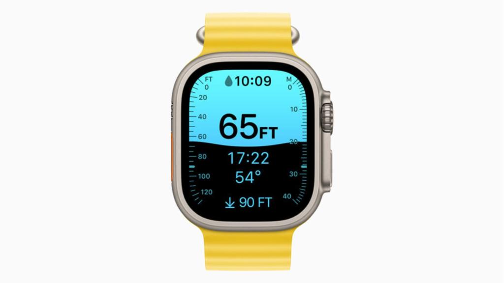 Aplicación de submarinismo en Apple Watch Ultra