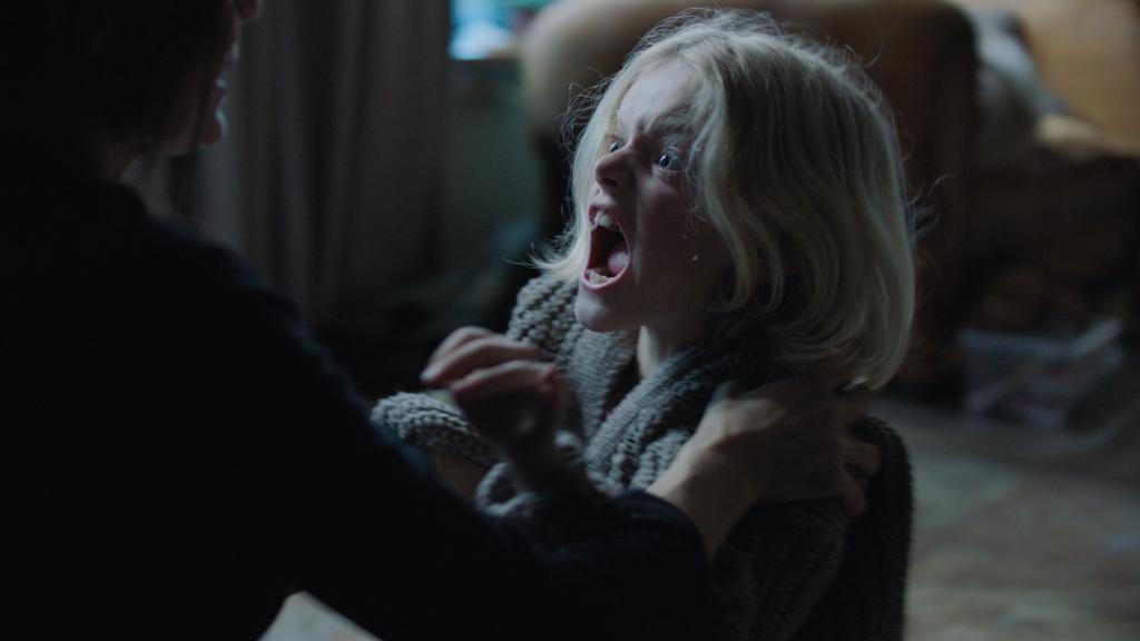 La joven Eva Tannear en un momento del filme