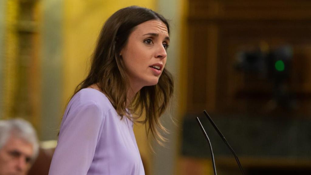 La ministra de Igualdad, Irene Montero, en el Congreso de los Diputados.