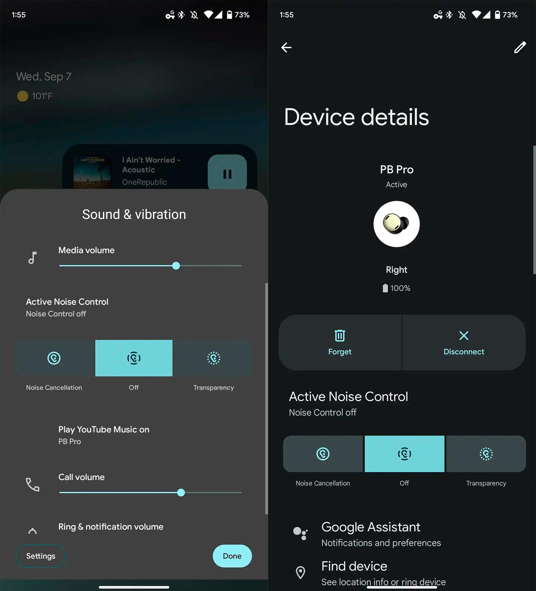 La app para controlar ANC