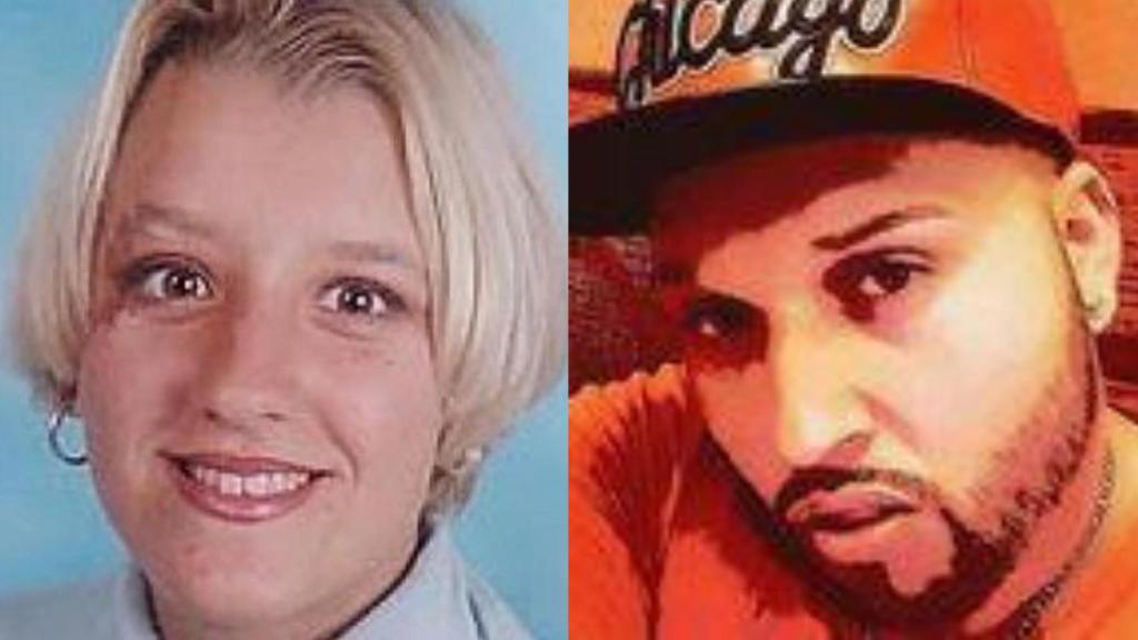 Sandra Palo, asesinada en mayo de 2003, y Ramón Santiago, uno de sus asesinos.