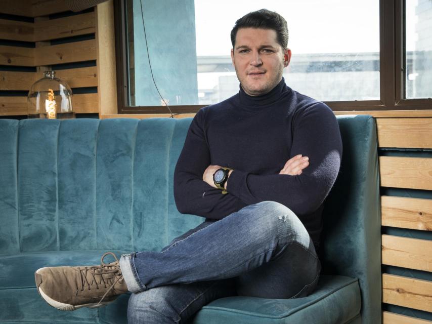 Manu Tenorio durante una sesión fotográfica en Madrid.