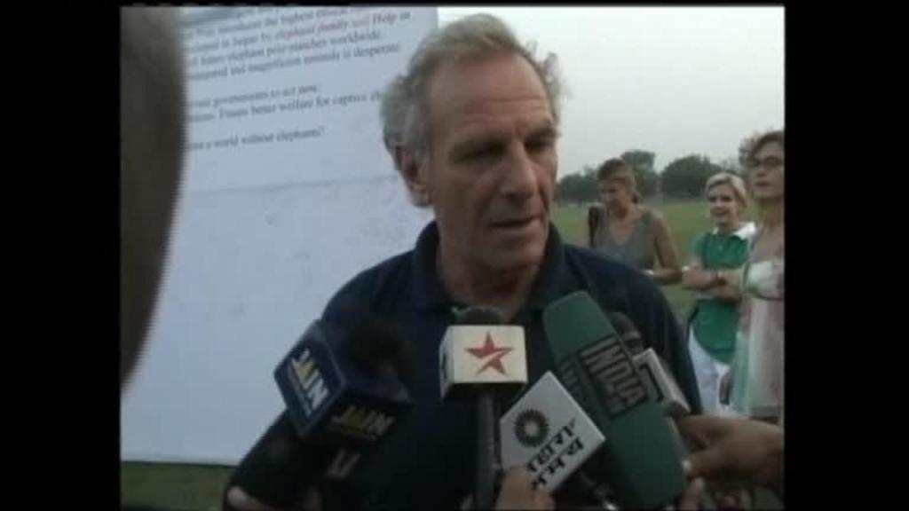 Mark Shand en una imagen captada de un vídeo.