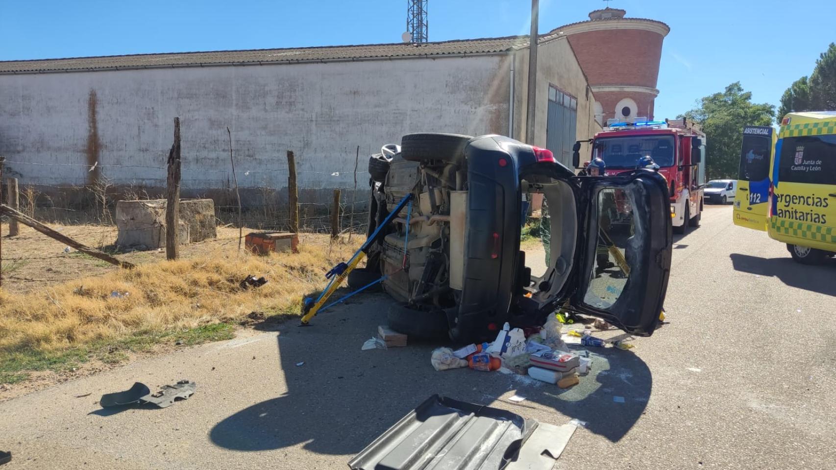 Accidente en Fuentesaúco