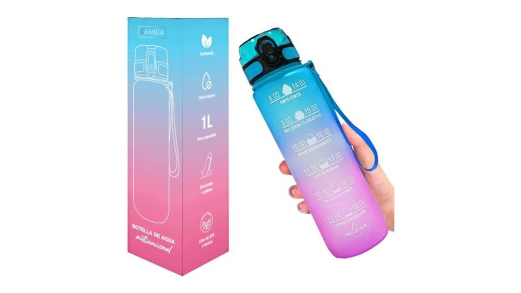 Botella de agua motivacional de Kambia