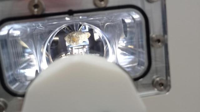 Una muestra del nuevo mineral descubierto en Galicia.