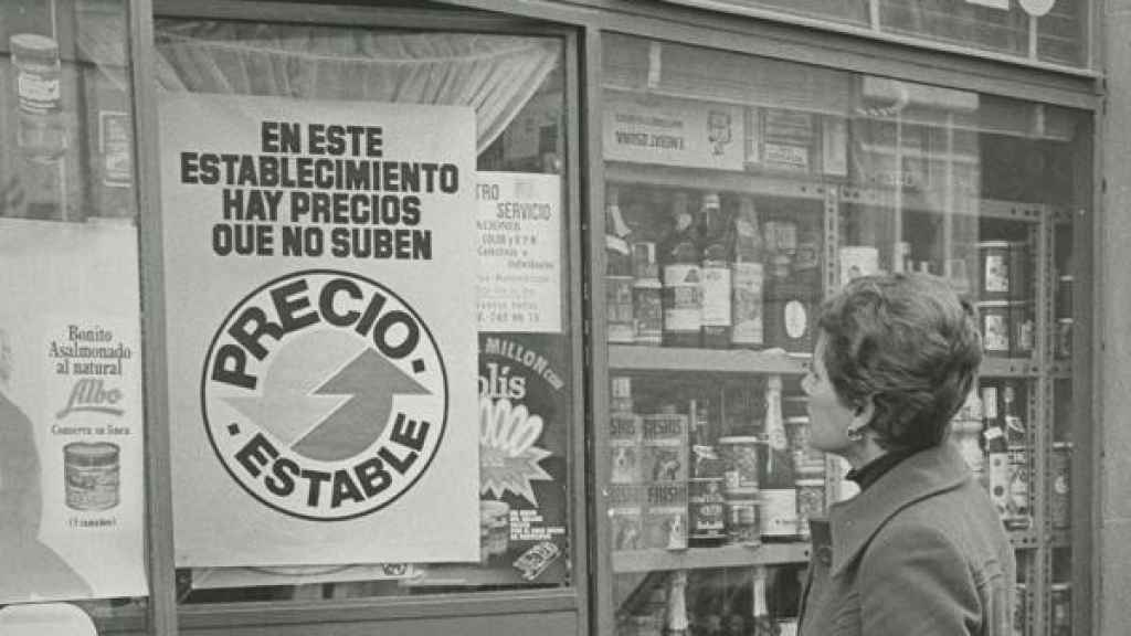 Imagen del distintivo 'Precio estable' del archivo de 'ABC' en 1978.