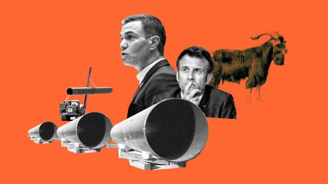 Emmanuel Macron y Pedro Sánchez, enfrentados por el gasoducto MidCat.
