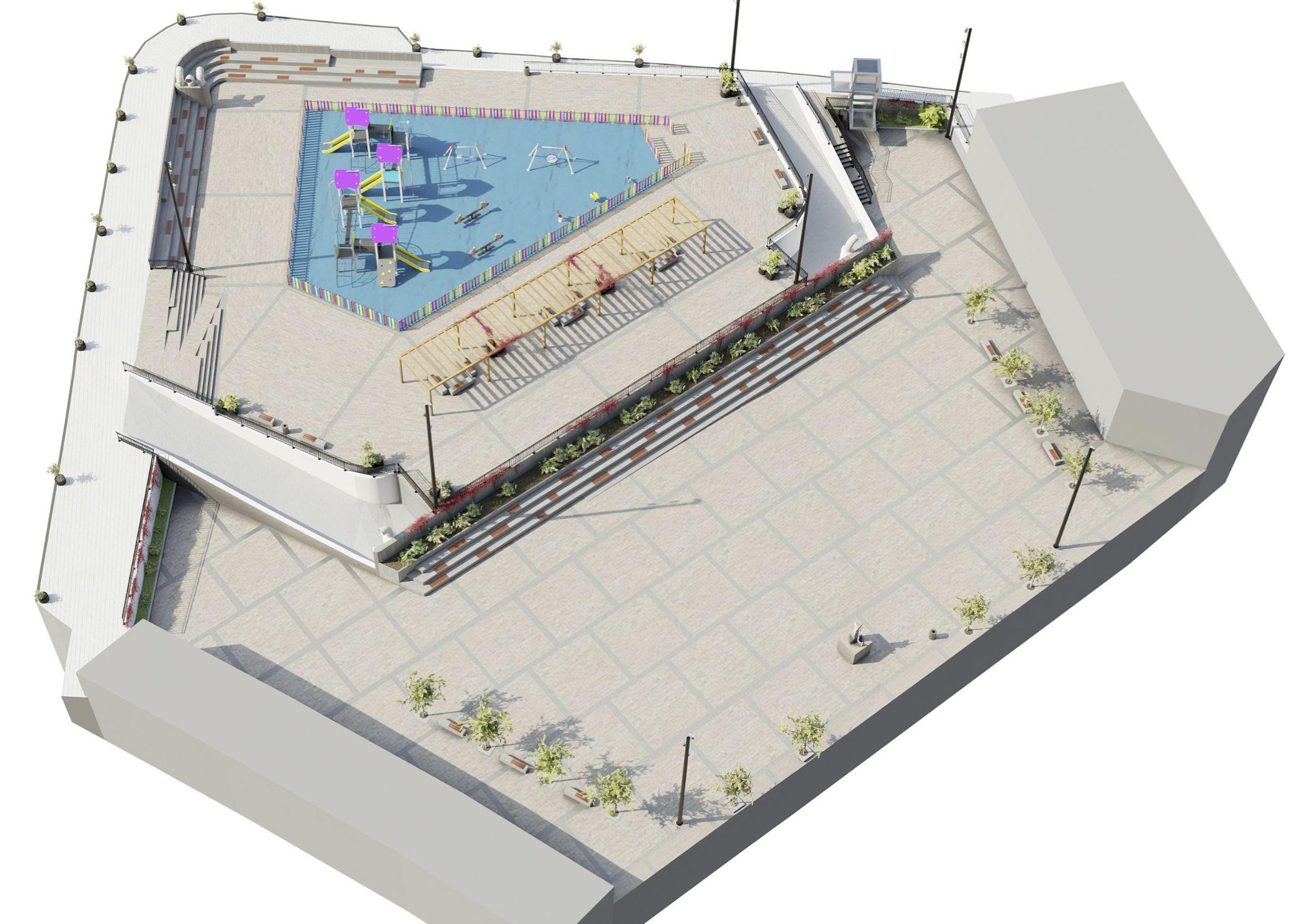 El proyecto para remodelar la plaza de Galicia de Culleredo (Concello de Culleredo).