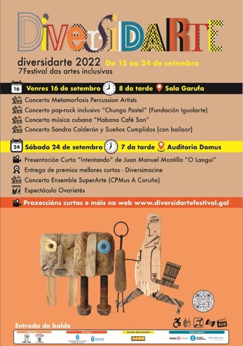 Cartel de la programación de la VII edición de DiversidArte.