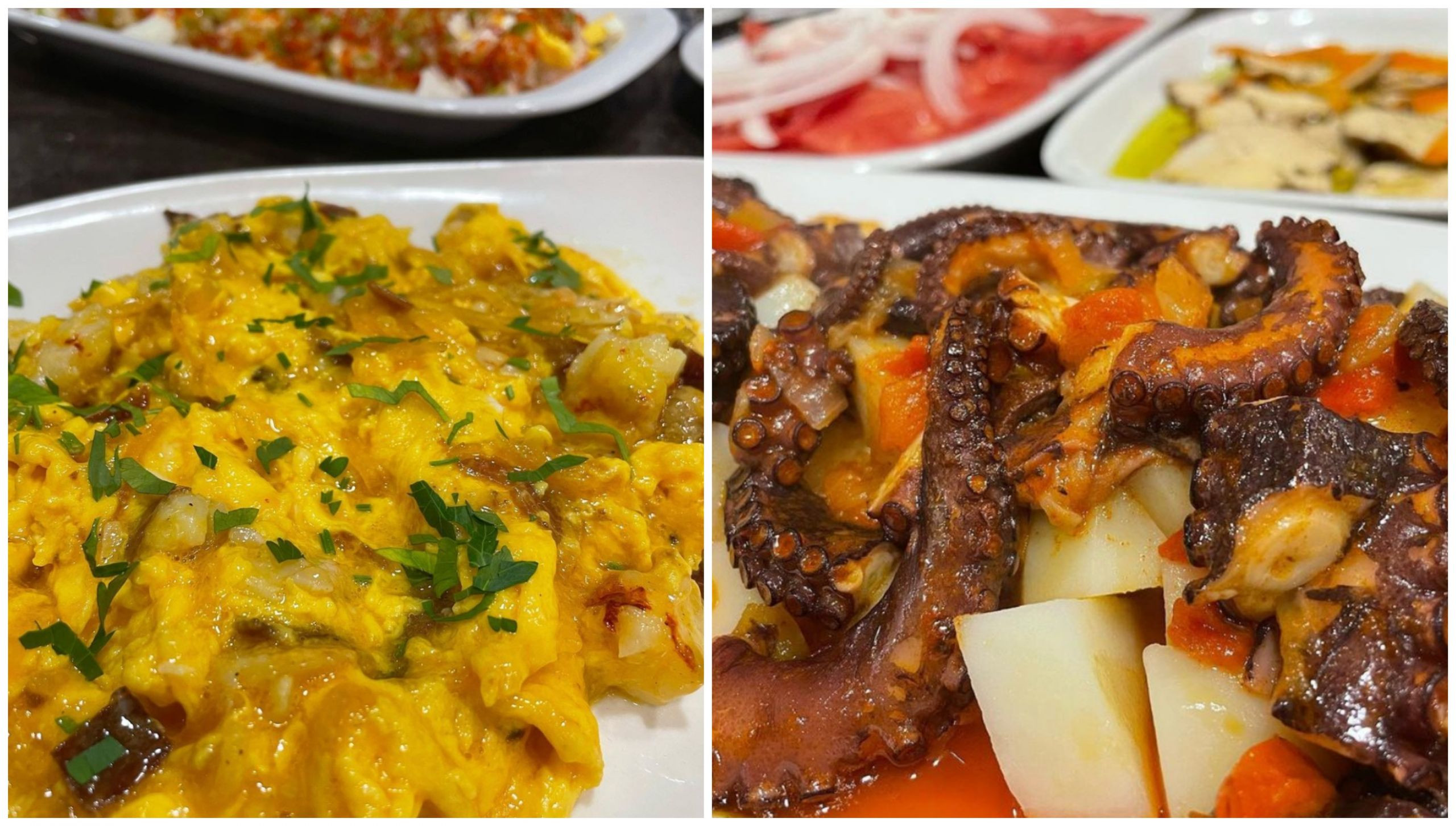 Revuelto Chupa Ovos y Pulpo Chupa Ovos. Foto: Cedida