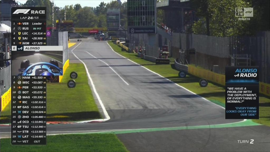 Fernando Alonso, en el GP de Italia