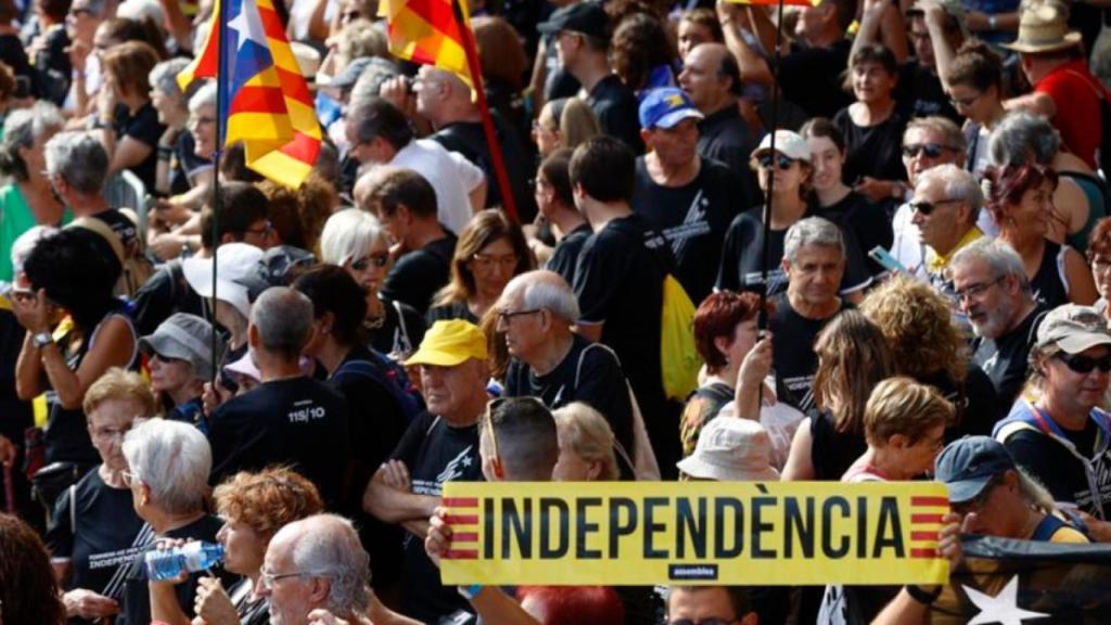 Manifestación de ANC en la Diada de ayer.